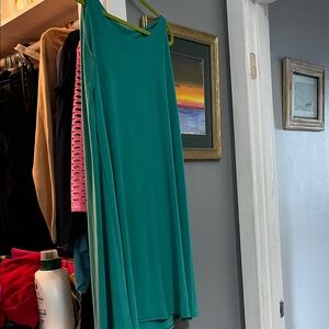 Teal Sleeveless A-Line Women’s Dress